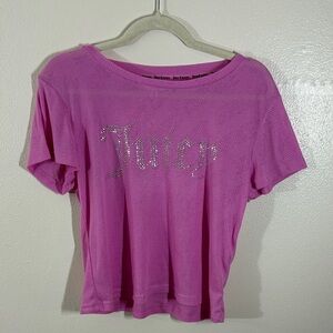 Juicy Couture Vibrant Pink Short Sleeve Tee